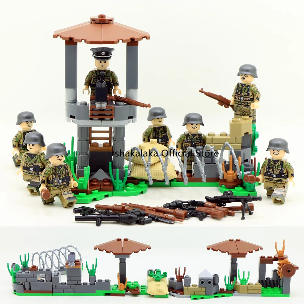 Buy 20pcs Random Soldier Surprise Value Pack SWAT Police World War 2 Military Army K98k Special forces Figures Toys Lucky bag