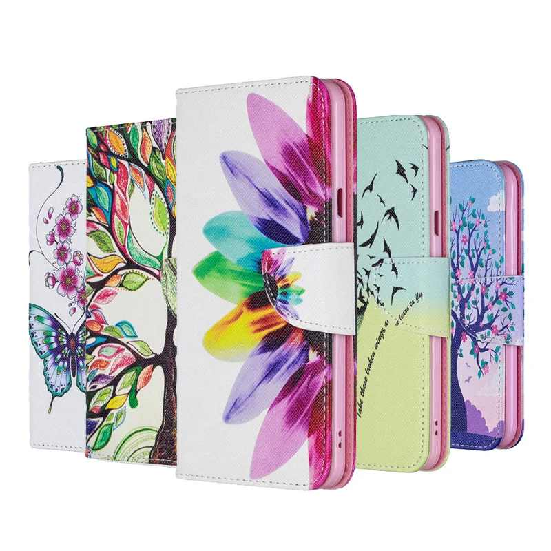 

Painted TPU Leather Flip Case For Samsung J2 Pro J4 J6 Plus 2018 J3 J5 J7 Pro 2017 Wallet Cover For Samsung Galaxy J5 Prime Case