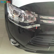 Для Mitsubishi Outlander 2013 хромированные фары для бровей, Специальная модифицированная декоративная накладка, аксессуары, 2 шт