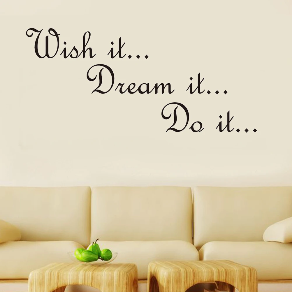 1 шт. нетоксичные самоклеющиеся экологически чистые съемные Wish It Dream Do обои