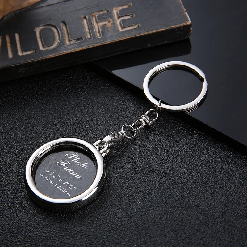 Новая креативная пара фото рамка брелок в форме сердца личность фотография, ключ, кольцо Брелок с цепочкой "Love" памятный подарок