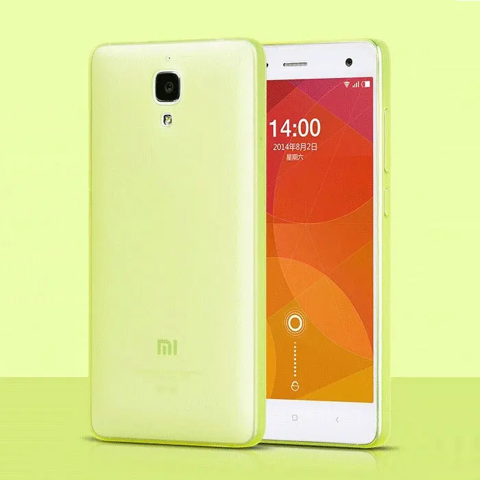 Ультратонкий 0 3 мм прозрачный мягкий Силиконовый ТПУ чехол для Xiaomi MI4 задней