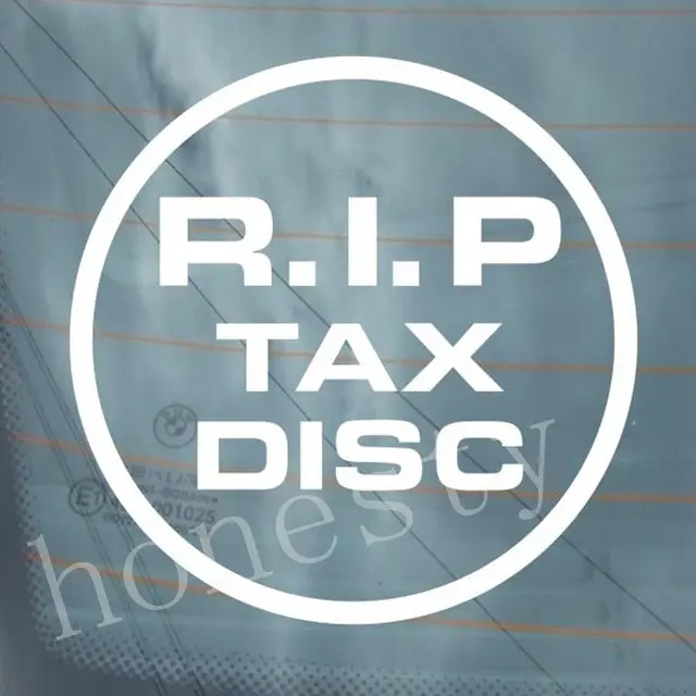 RIP TAX DISC FUNNY VINYL STICKER DECAL VAN CAR GRAPHICS JDM WINDOW