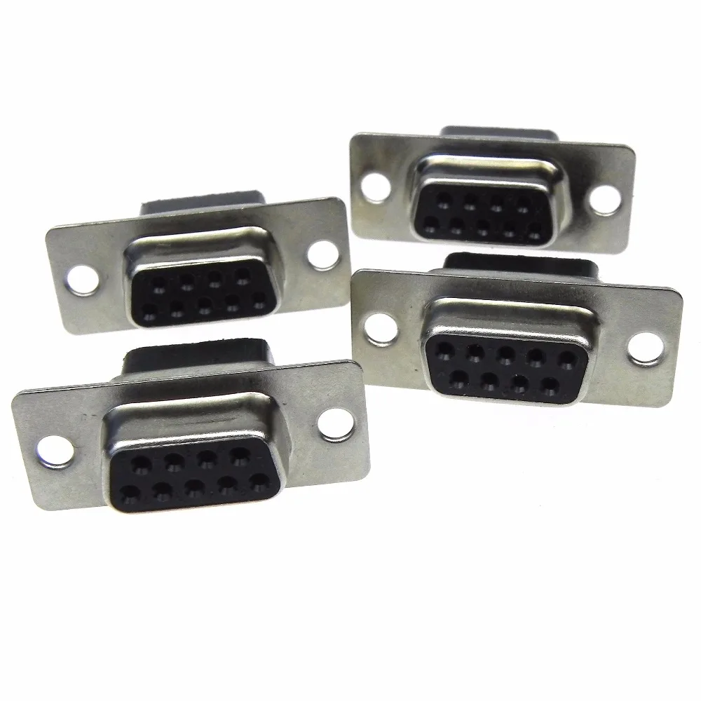 DB9 Serial VGA 9 Pin Female 2 Rows Terminal cable crimping Type Plug D-SUB Male Plug Socket DB9 Connector 4