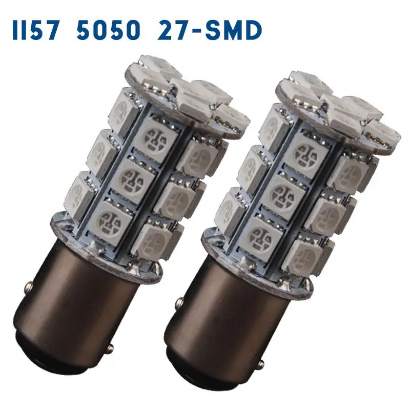 2 шт. желтый 1157-5050-27SMD светодиодный указатель поворота парковочный свет Автомобильные задние тормозные фонари