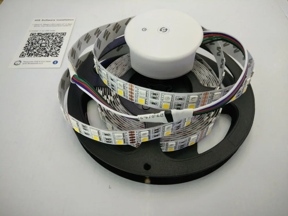 5 м 120led/m двухрядная IP67/IP33 5050RGB/RGBW (белый)/RGBWW гибкая светодиодная лента DC12V 600LED + ufo IOS