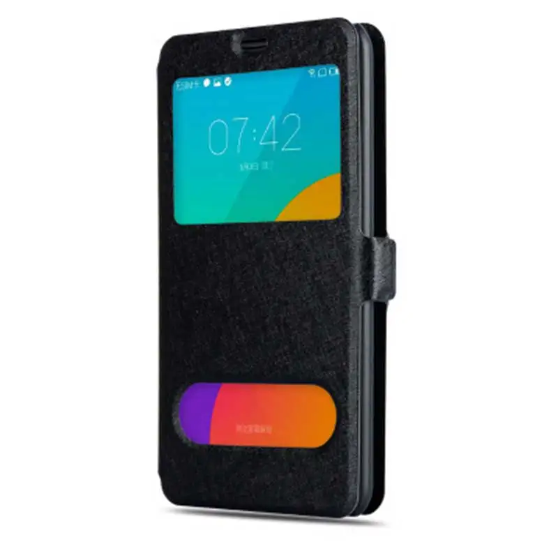 For Samsung E7/E700 Mobile Phone Sets PU+PC Dual Answer View Window