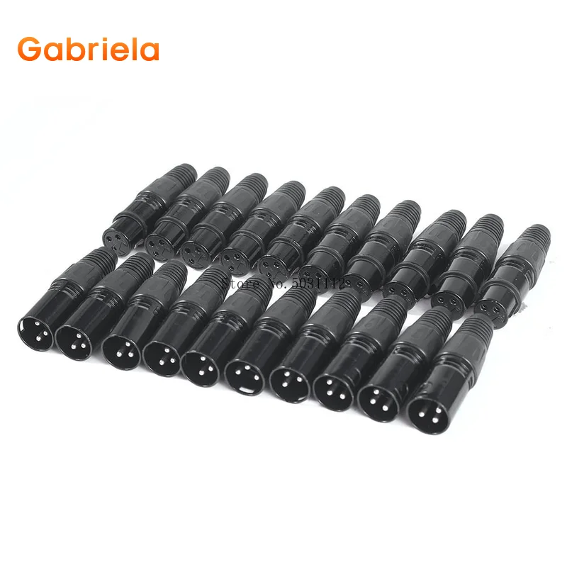 5 пар/10pairst XLR 3Pin 4Pin мужской + женский разъем для микрофона аудио