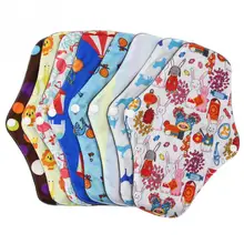25.5x18 cm Menstrual Pad Reusable Washable Bamboo Cotton Cloth Panty Liner Washable Reusable Menstrual Cloth Towel Pads Soft