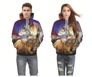 

Cross-border new product amazon hot style sells 3D printed hoodie with long sleeves dw-100 Polyester pullover