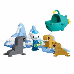 Octonauts Barnacles спасения моржа Cub рисунок здания Конструкторы наборы для ухода за кожей кирпичи классическая модель детские игрушки подарки