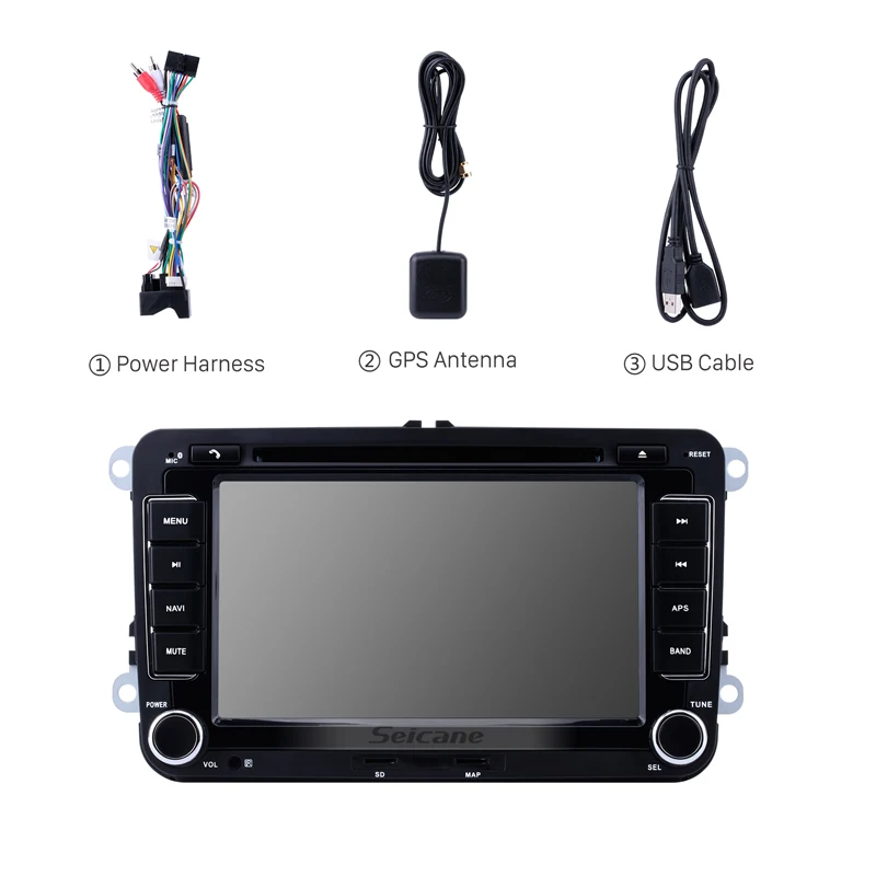 Seicane 2DIN универсальный 7 &quot800*480 Wince 6 0 GPS Bluetooth Автомобильный FM радиоприемник DVD