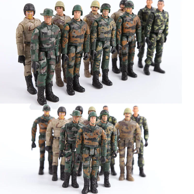 

1PCS Random Starz Army Navy Airman Soldiers Military Model Heroic Soldier Modeling Movable Joints Toys for Kids Birthday Gift
