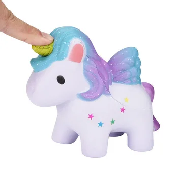 

High Quality Jumbo Squishy Rainbow Unicorns Super Slow Rising Kawaii Catoon Phone Strap Pendant Bread Cake Toys