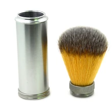 Мужская щетка для бритья из алюминиевого сплава, нейлоновая ручка для мужчин, щетка для бороды, Профессиональная парикмахерская, чистящая Бритва Парикмахерская щетка, инструмент