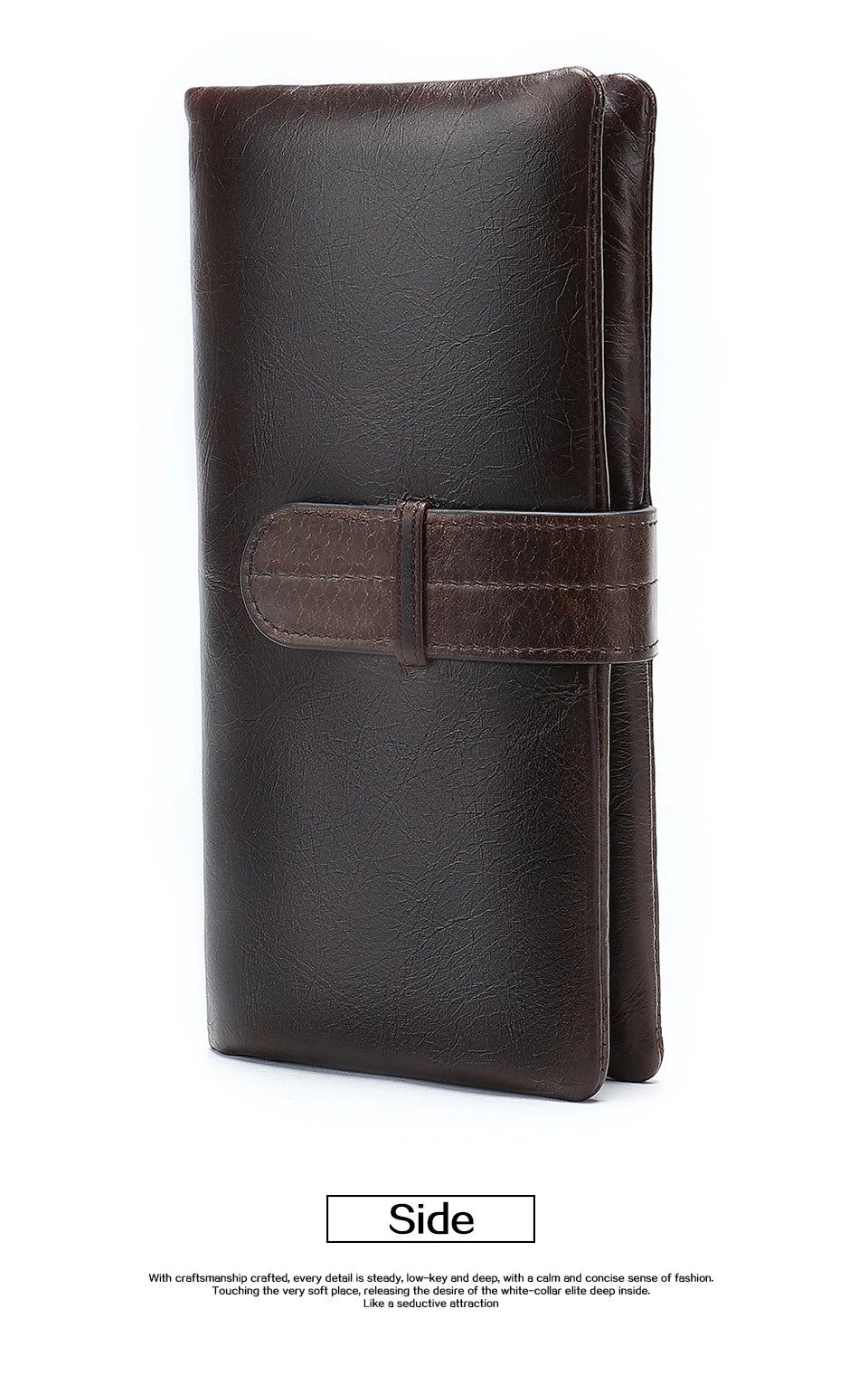 12 Wallet Men Leather Man Wallets Purse for Card Holder Men 's Wallet Clutch with Coin Pocket Slim Long Male Money Bag