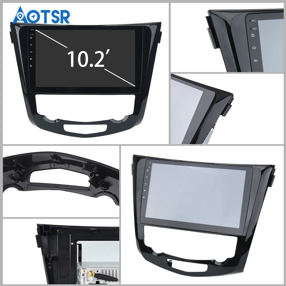Top 2 din Android 9.0 4+32GB Car Radio Multimedia No DVD Player For Nissan X-trail/Qashqai 2013-2019 GPS Map Navigation Stereo 7