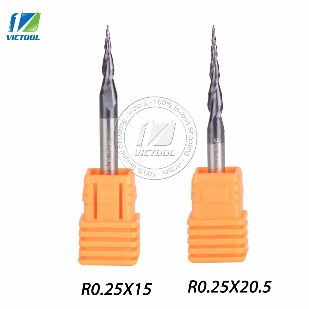 1 MM 2F Ball End Carbide End Mill 2 Pcs. 1 MM 2F Ball End Carbide End Mill 2 Pcs.
