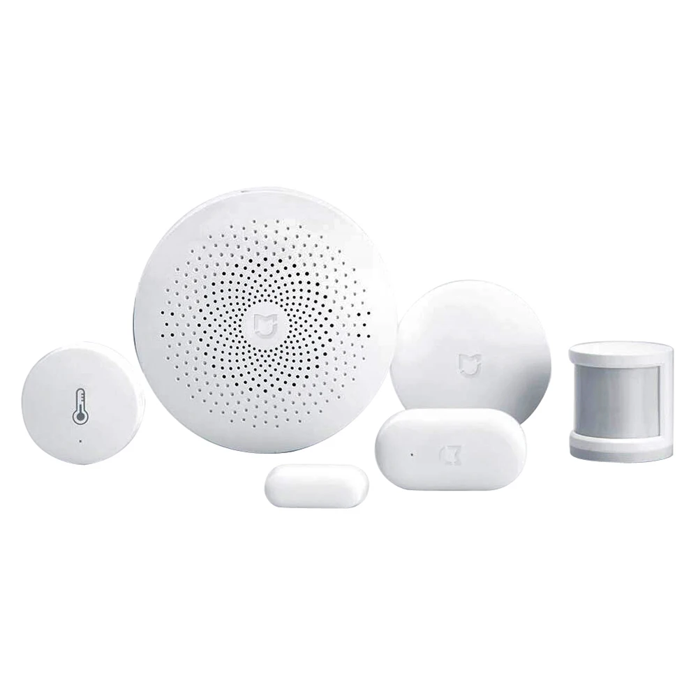 

Original Xiaomi Smart Home Automation Mijia 5 in 1 Kit LED GateWay 2 Zigbee Sensor WiFi Switch interruptor domotique domotica