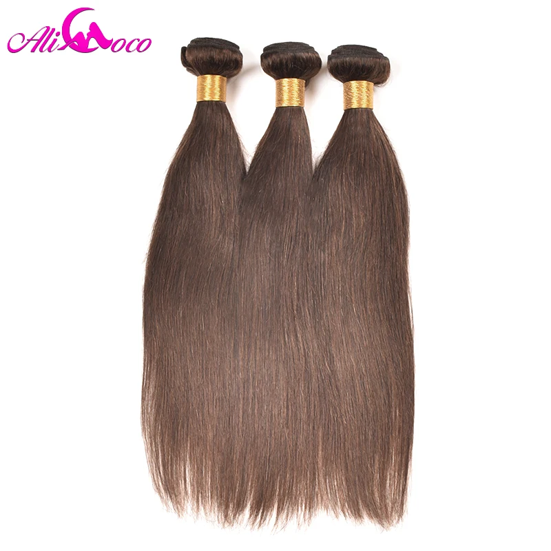 Ali Coco Brazilian Straight Hair Color #2 100% Human Hair Extensions 1PC Non-Remy Hair Bundles Free Shipping ali-human-hair