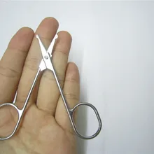 Нержавеющая сталь красота мини небольшой изгиб лезвия бровей ножницы для ресниц триммер Макияж Косметический триммер для усов отделка маникюр