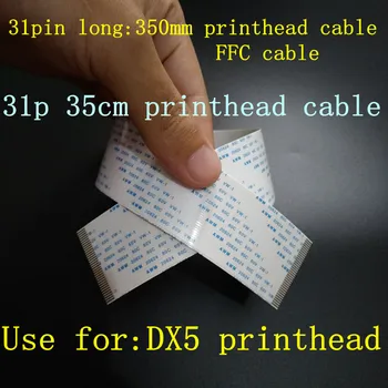 

10pieces/lot Genuine FuLiSiTe DX5 printhead cable inkjet printer 31pin 350mm printhead cable 31p 35cm FFC cable