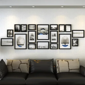 

Large metope 18 pcs/set photo wall photo frame living room hanging photo frame modern simple creative art combination