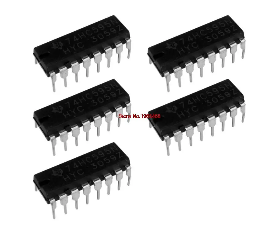 30 шт. SN74HC595N 74HC595N 74HC595 DIP-16 8-битный регистр последовательного/последовательного