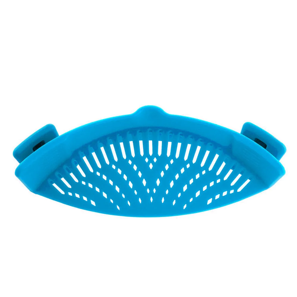 

Multifunction Kitchen Extras Silicone Clip-On Snap Pan Strainer For Water Draining Excess Liquid Clip Colander kitchen supply