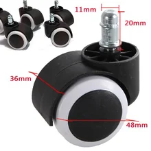 5 шт./лот, 50 кг универсальные " замена ролик офисного Кресла стол вращающиеся колесики резиновые прокатки ролики колесики B65