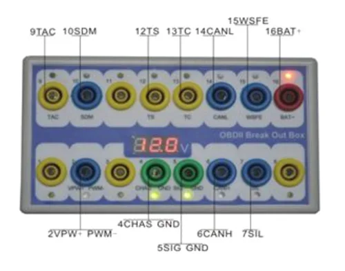 VSTM Авто OBD 2 Break Out Box OBD2 Breakout Box OBD2 Pin BOX OBDII протокол детектор диагностический детектор разъема