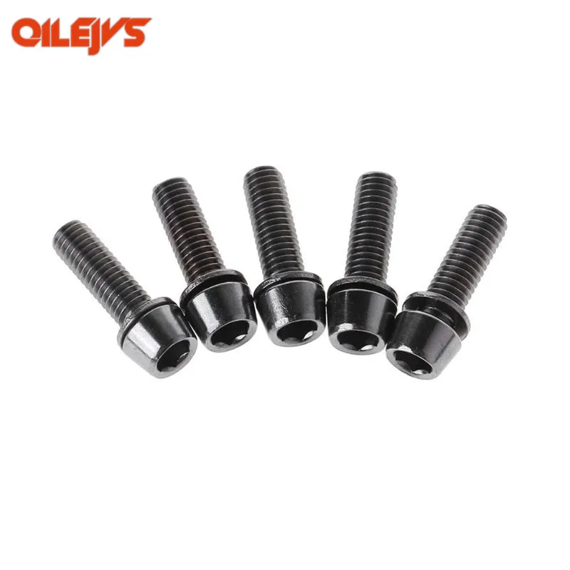 5 шт. MTB винтовые ролики винт велосипедный M5x20mm / M6x20mm с прокладкой вынос руля