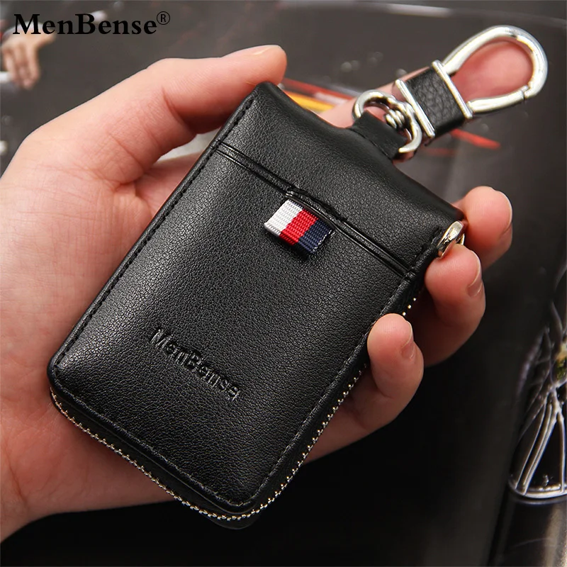 

Menbense keyholder leather chain car holder case smart T0001