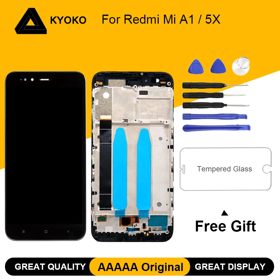 

AAAAA Original LCD For Xiaomi Mi 5X Mi A1 LCD Display Touch Screen Replacement For Xiaomi Mi A1 Mi 5X Screen Assembly With Frame