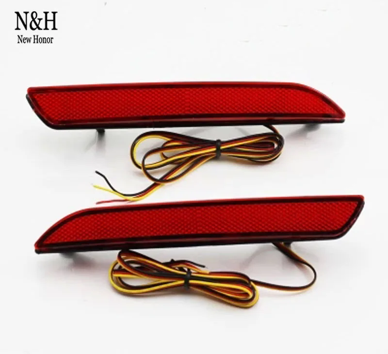 

High quality a pair of For Honda Fit Reflector LED back Tail Rear Bumper Light Brake lamp led brake light