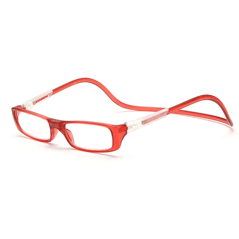 

Unisex Magnet Reading Glasses Men and Women Colorful Adjustable Hanging Neck Magnetic Front Rim Reading Eyeglasses