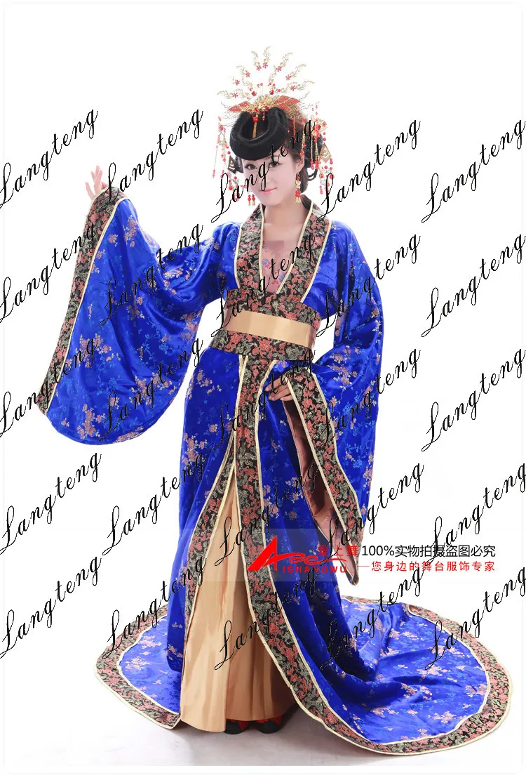 Новинка года древней китайской Костюмы костюм Тан костюм Hanfu Одежда сцены костюм Тан поезд великолепно