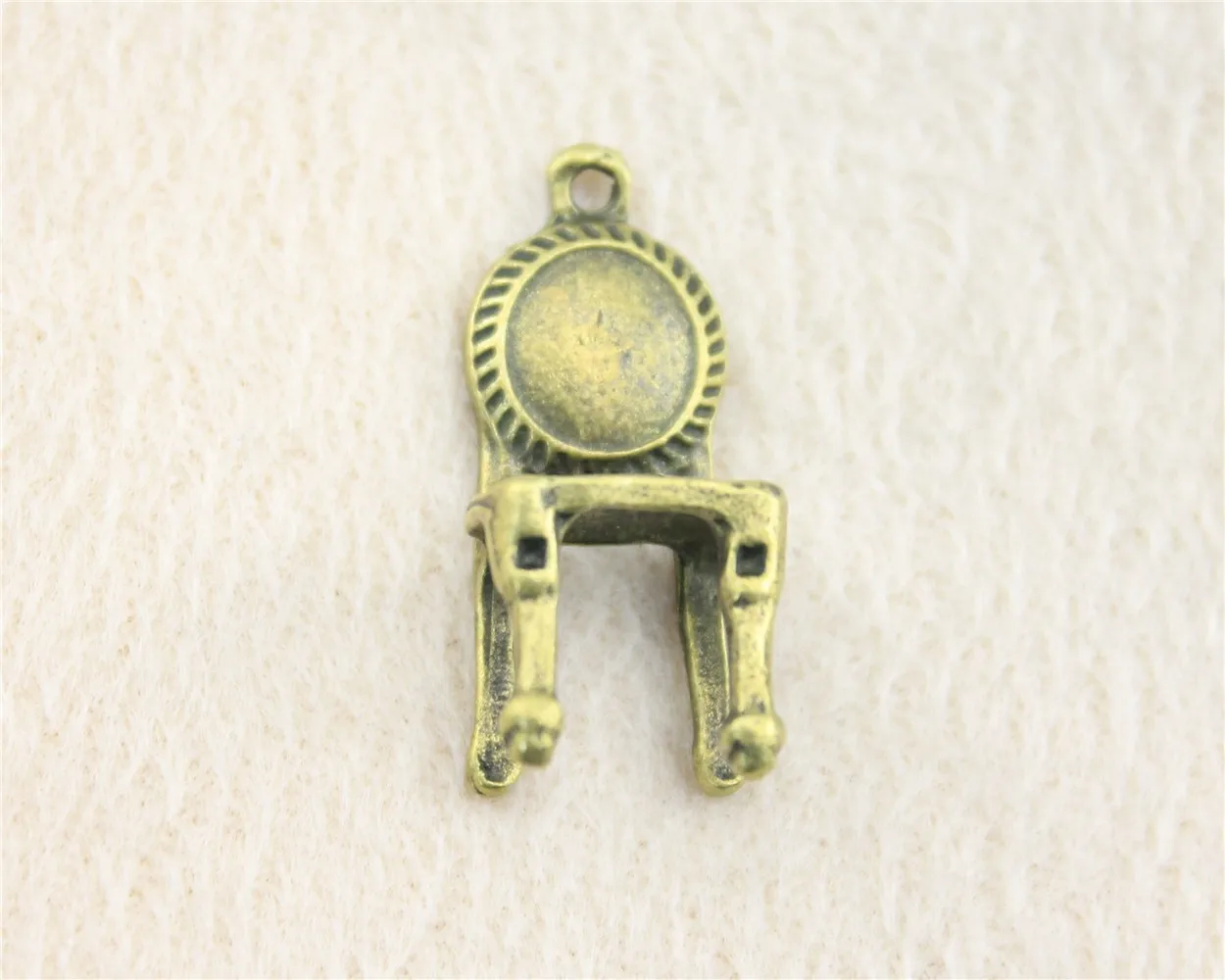 WYSIWYG 4pcs 30x14x14mm Vintage Chair Pendants Charm For Jewelry Making Antique Bronze Color 3D Chair Pendants Charm 3D Chair