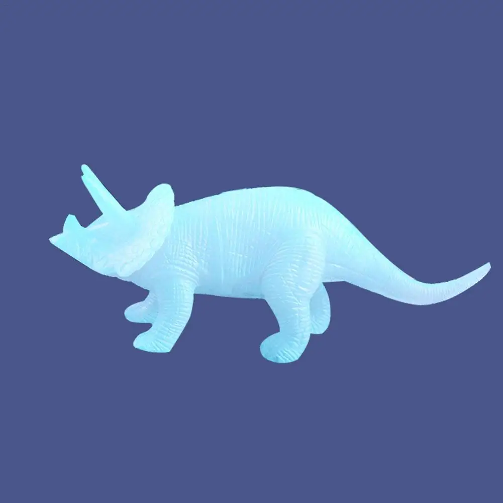 8 Styles Mixed Package Luminous Artificial Bright Dinosaur Fluorescent Toys Jurassic Noctilucent Dinosaur Model Toys Kids