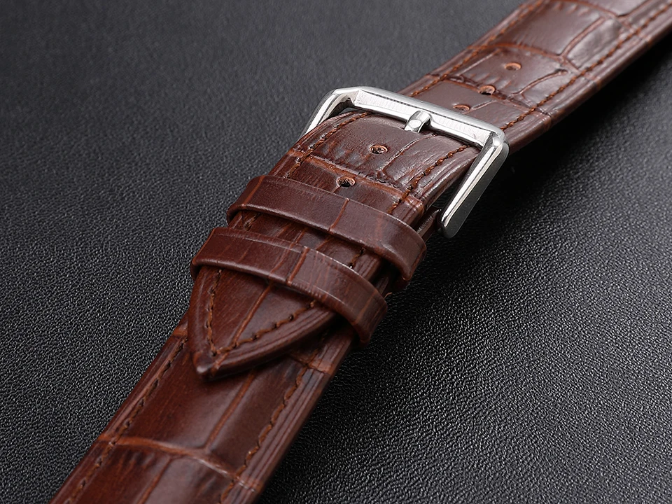 Кожаный мужской ремешок для часов женские часы 20 мм 22 мм 18 мм 16 мм 24 мм 26 мм 14 мм 12 мм наручные часы ремешок для часов браслет с металлической пряжкой