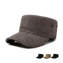 LCPEO модная мужская военная шапка Весенняя новая Солнцезащитная шляпа ретро Спортивная промытая плоская кепка