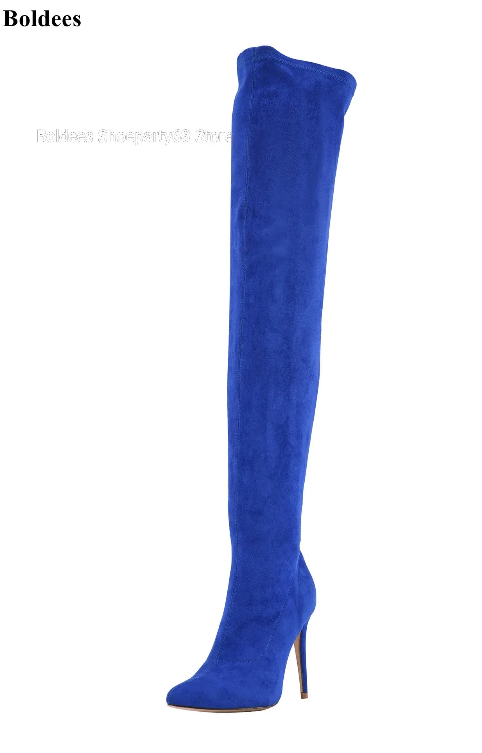 over the knee stretch high heel boots