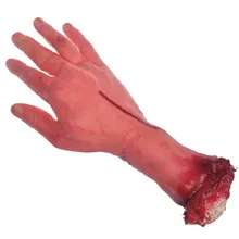 Gory ужасный кровавый сломанной руки ужас страшный человек латекс Lifesize рука нарезанный отрезать Разорванные реквизит резиновая Хэллоуин Декор