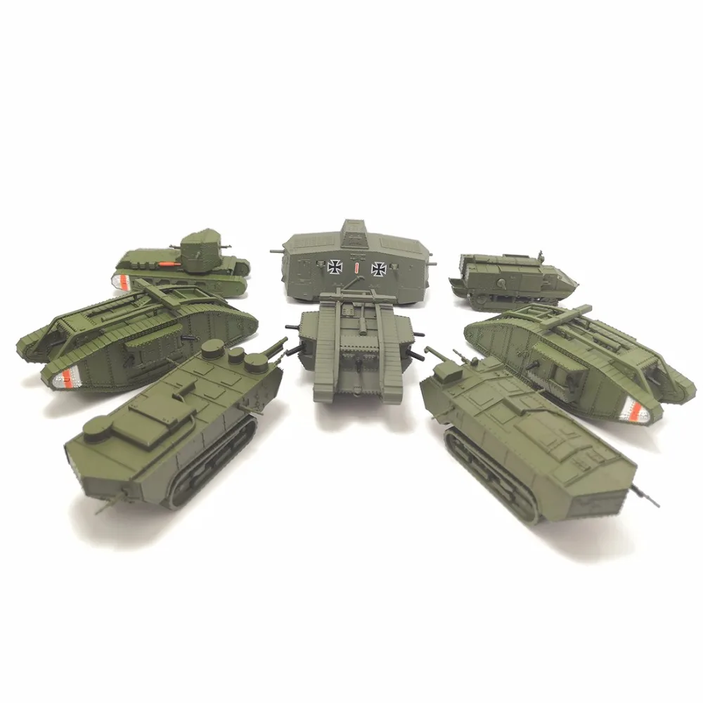 Diecast Army Tank Toy Models 1/100 