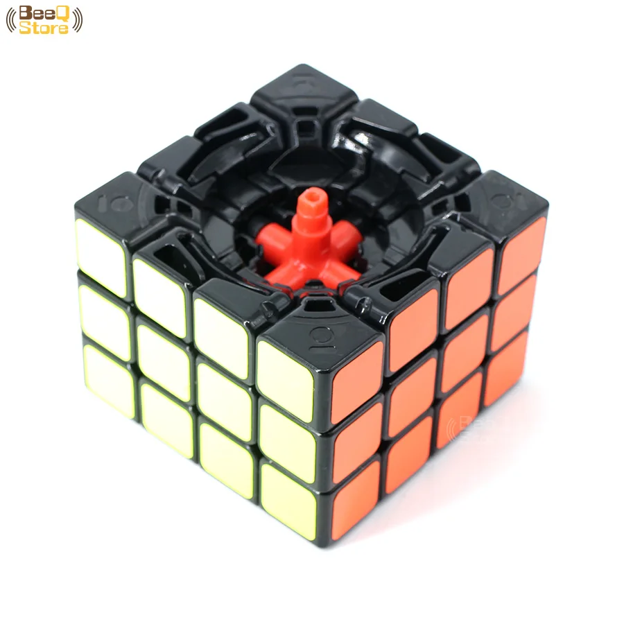 Shengshou выступ 4x4 Magic Cube 4x4x4 4 слоя 62 мм головоломки Профессиональный Скорость Cube черный Стикеры Развивающие игрушки для детей