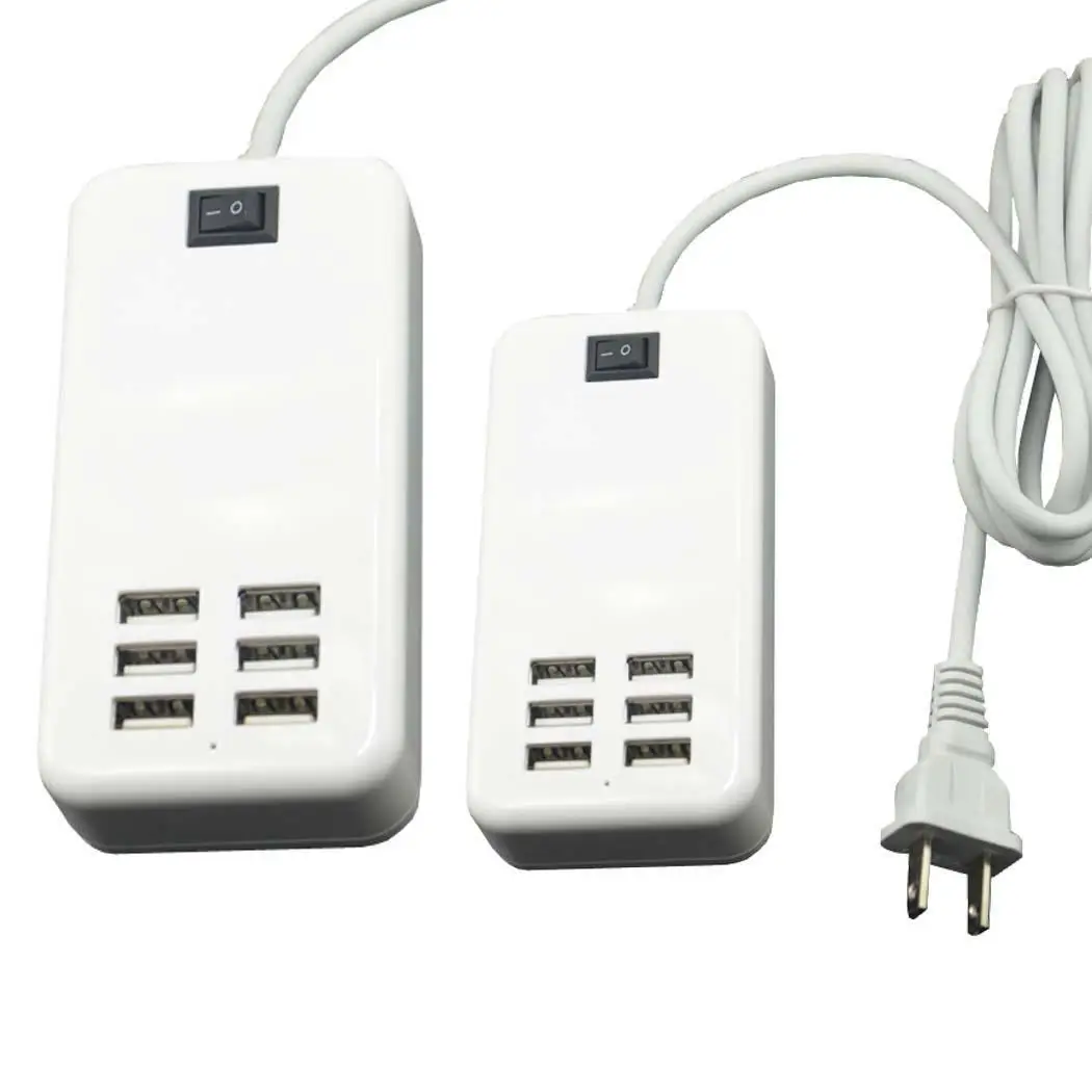 6 портов USB адаптер питания общее 150 см/59 дюймов настенное зарядное устройство