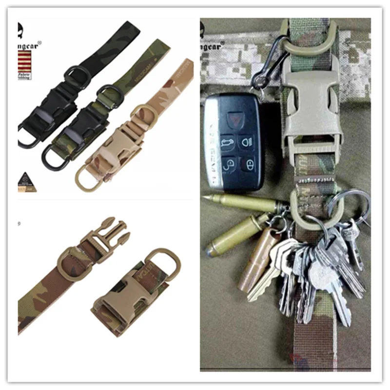 

EmersonGear Tactical Keychain Outdoor Camping Hiking Edc Gear Survival Tool EM8897 Multicam Black Hunting Sling