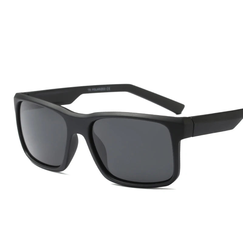 Ruosyling поляризованных солнцезащитных очков Для мужчин UV400 TR90 Сверхлегкий гибкий матовый черный 90 S солнцезащитные очки Винтаж темно пляжные солнечные очки - Цвет линз: Matte Black