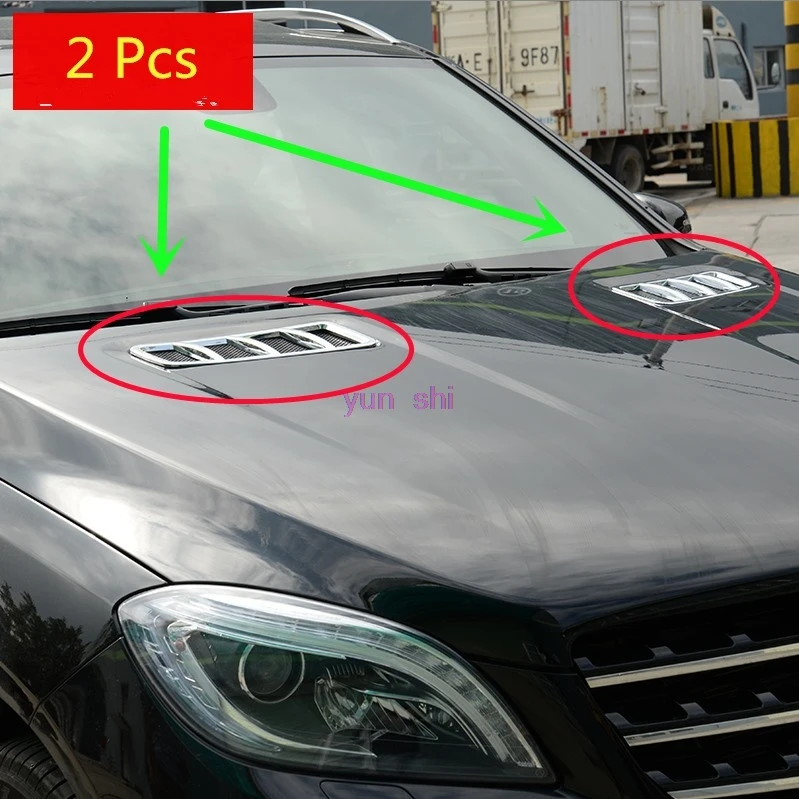 2 pcs ABS Plating Car Head Air Outlet Decoration Covers Car Styling For Mercedes Benz ML GLE GL GLS class ML320 GL350 GLS400 etc