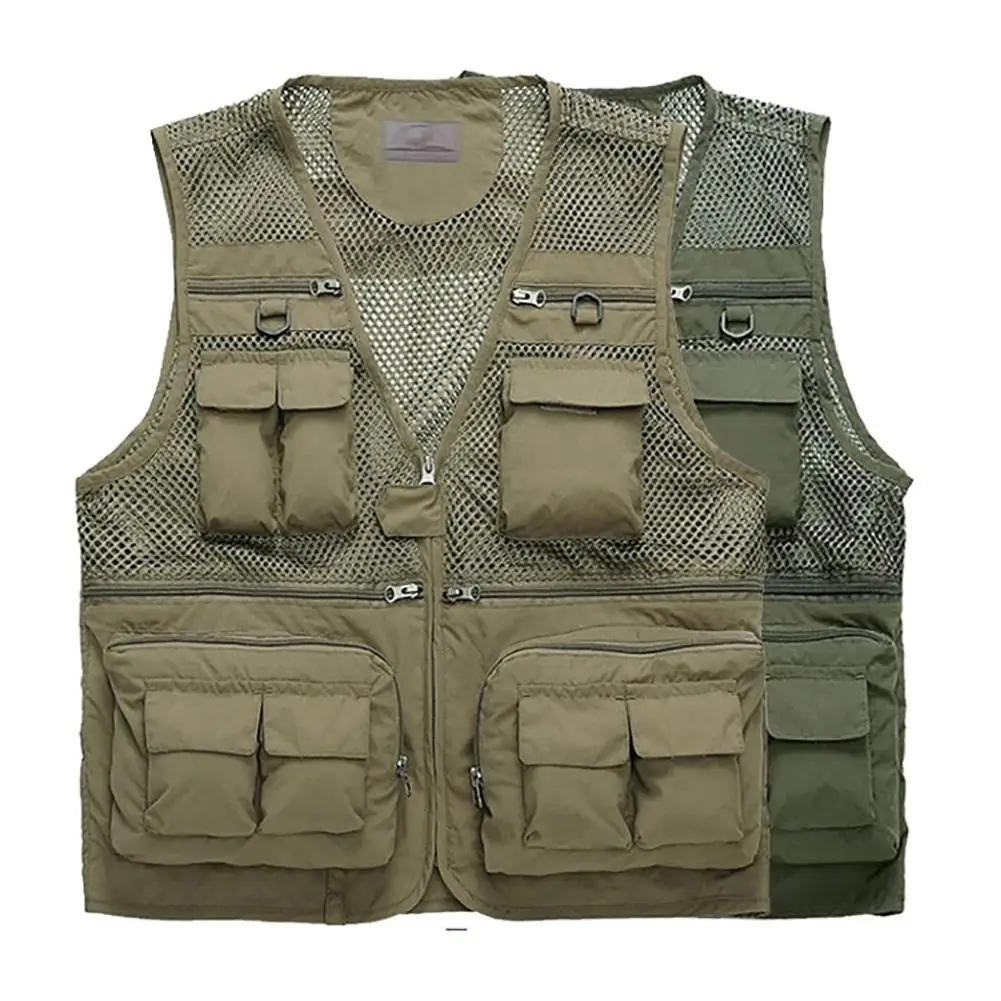 

2018 New Style Quick-drying Mesh Vest Multi-pocket Outdoor Vest Outdoor Climbing Fishing Camping Comfortable Fishing Vest